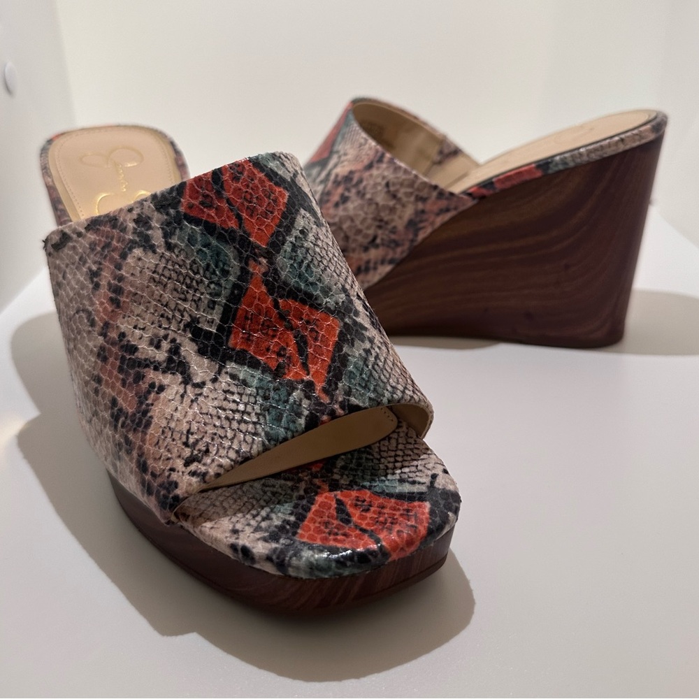 Jessica Simpson snakeskin ladies wedge.